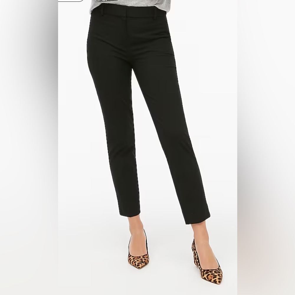 J. Crew Ruby Cropped Pant, black Size 8, NWT